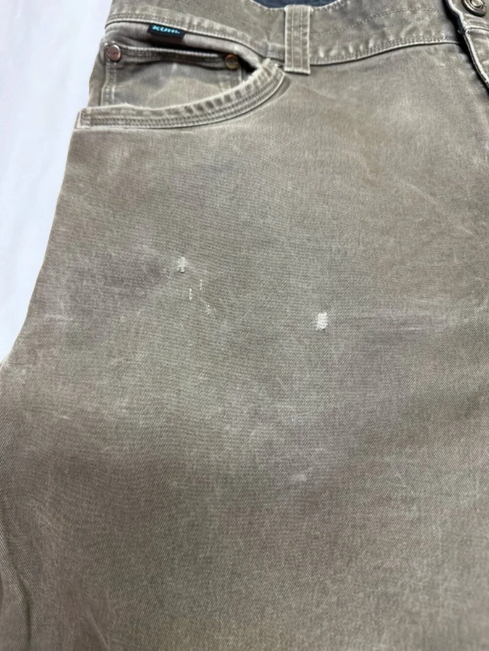 KÜHL Men’s Rydr‎ Pants 34x34 Brown Vintage Patina Dye GUC